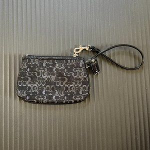 Black Coach Wristlet